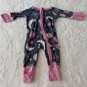 Little Sleepies To the Moon and Back Preemie Zippy